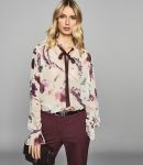RFPB01 REISS FLORAL PRINTED BLOUSE